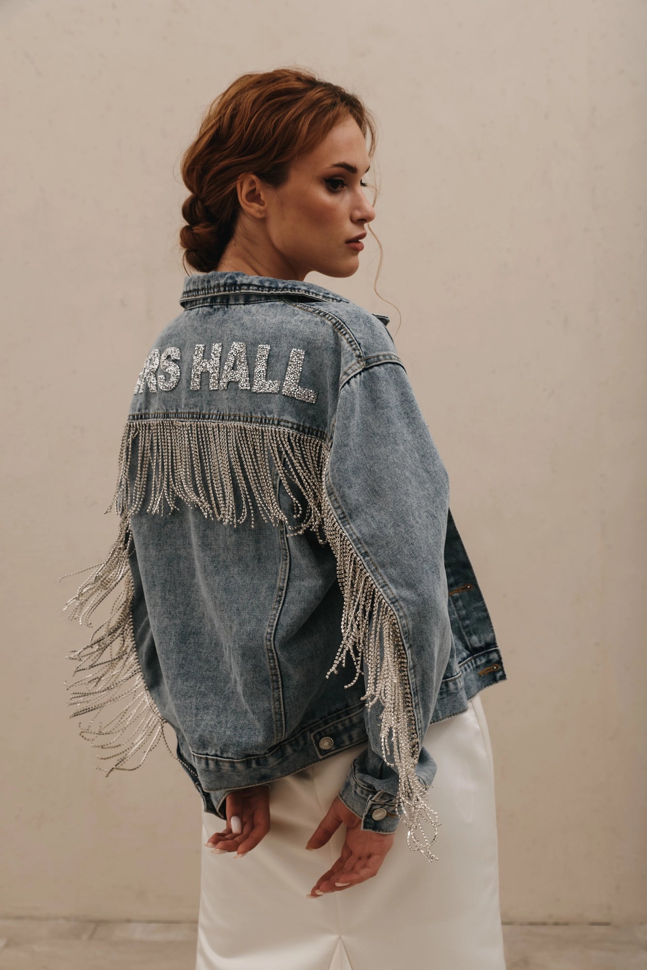 Customizable Fringe Denim Jacket