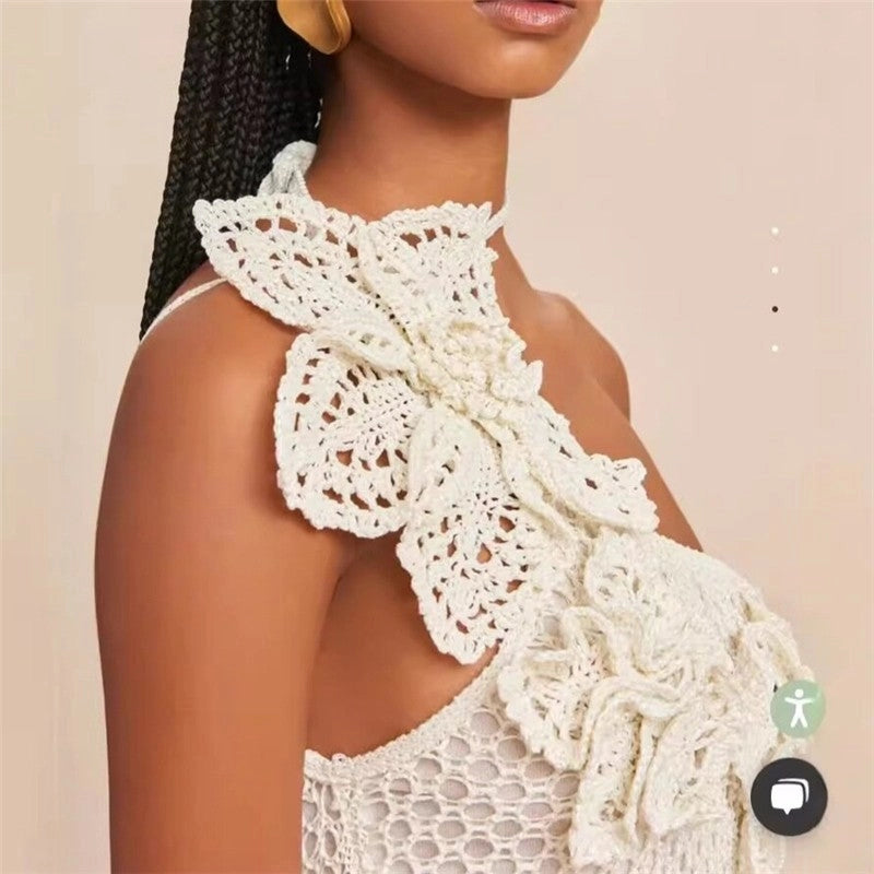 3D Flower Knit Mini