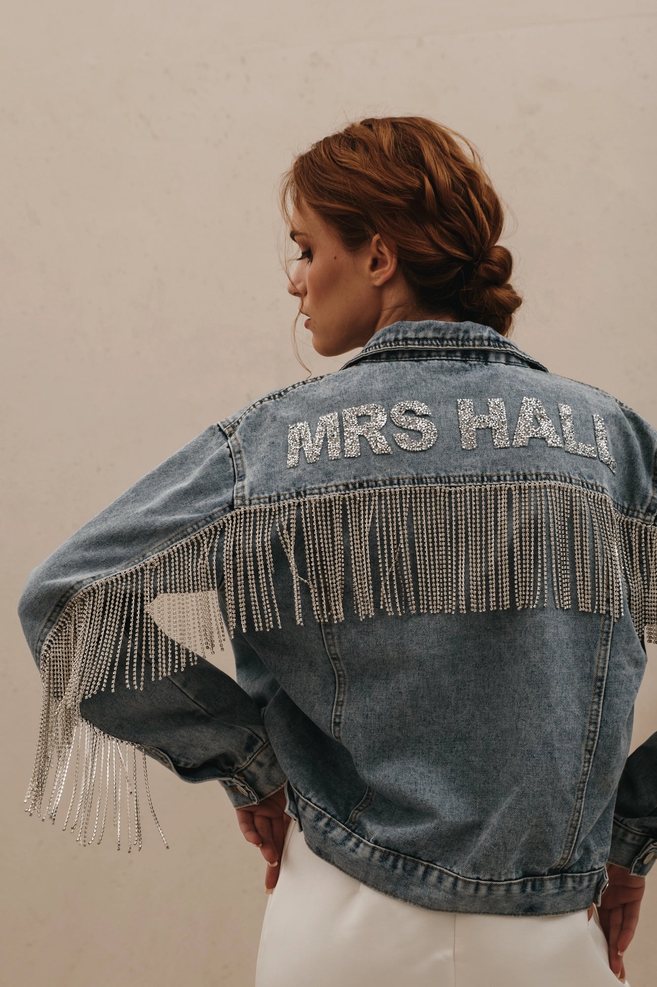 Customizable Fringe Denim Jacket