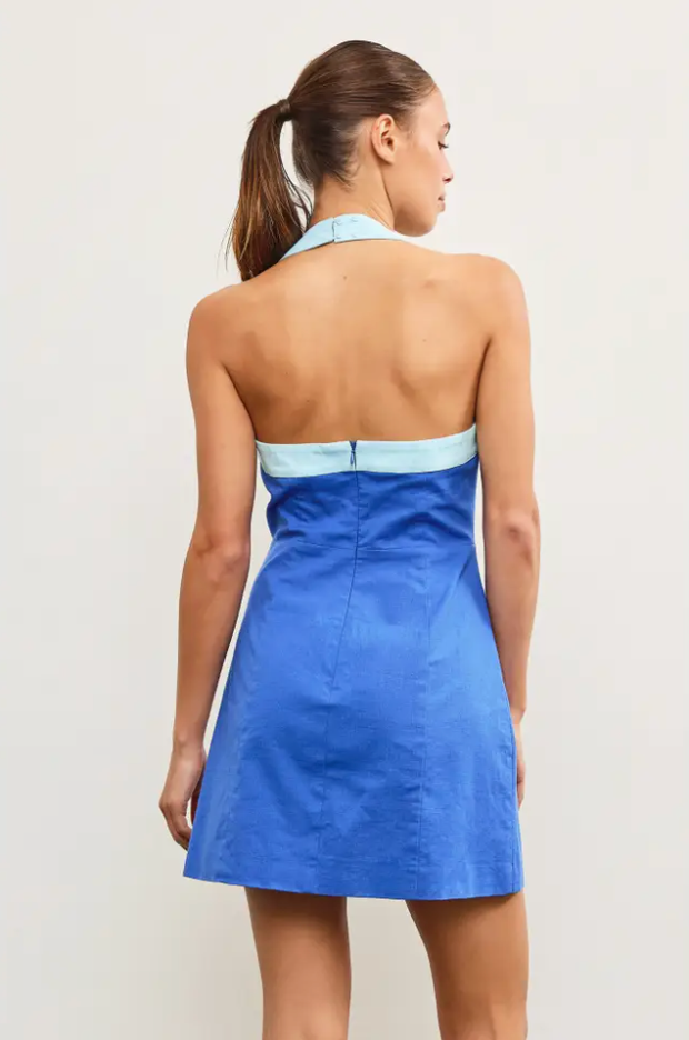 The Button Halter Dress