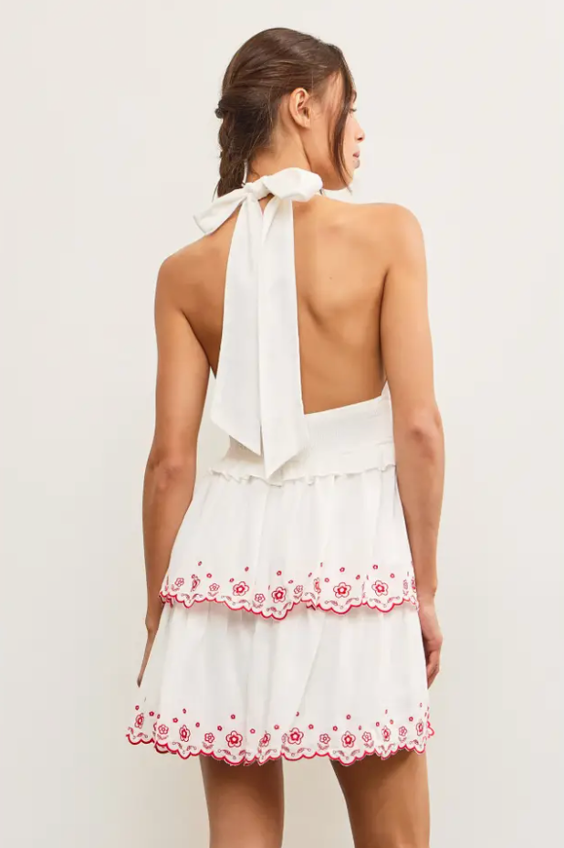 The Embroidered Tiered Dress