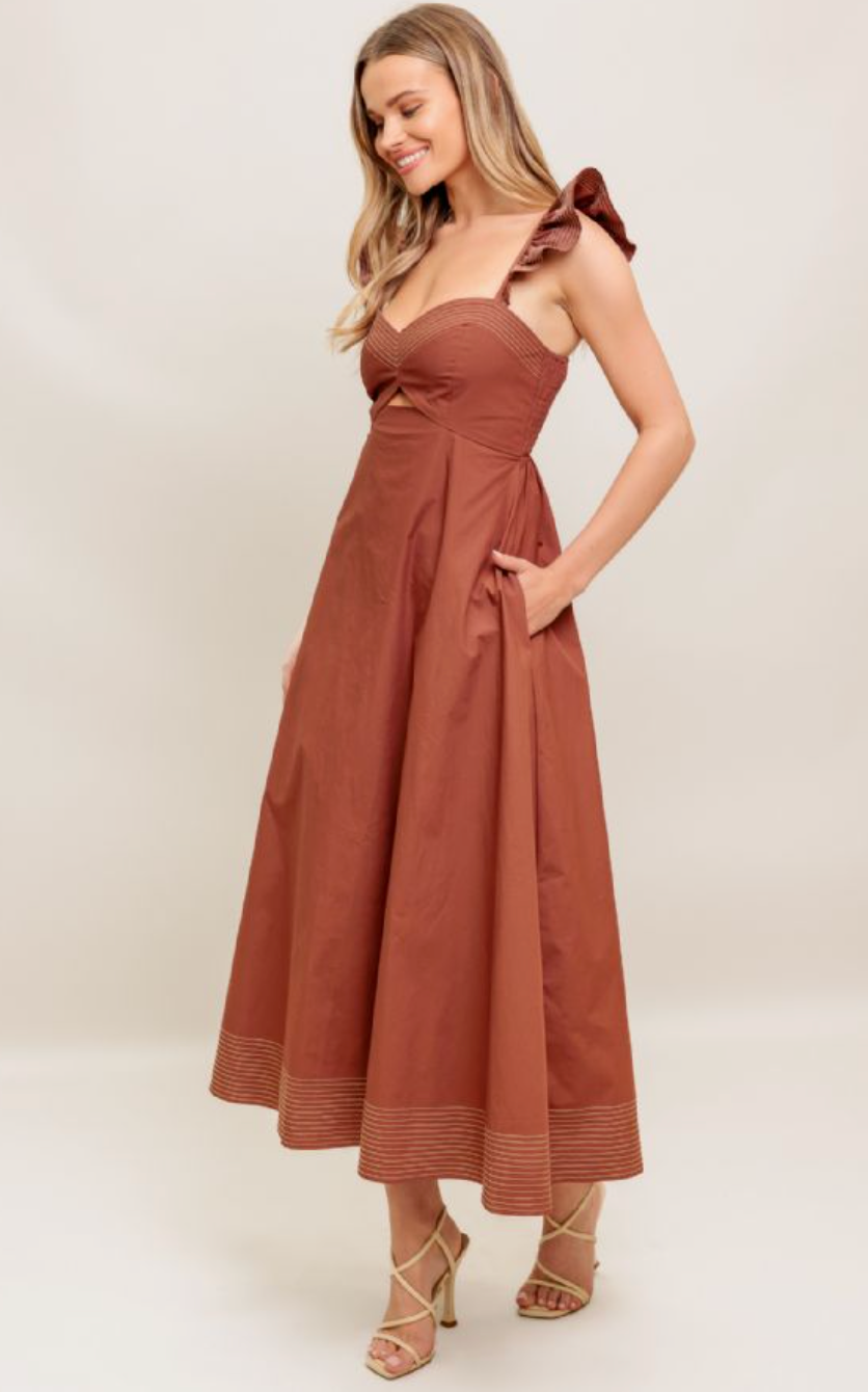Call Me Cognac Dress