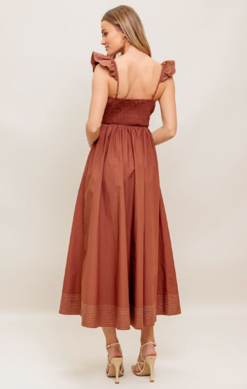 Call Me Cognac Dress