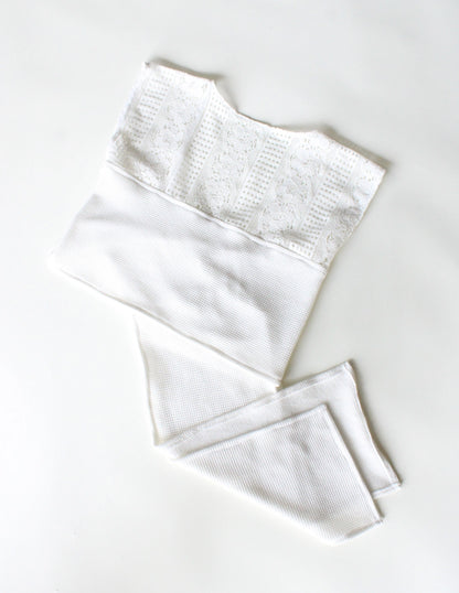 Recycled Lace Tie Crop