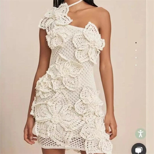 3D Flower Knit Mini