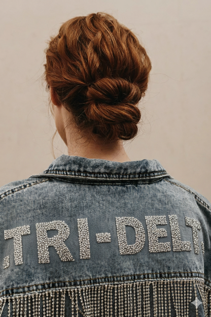 Customizable Fringe Denim Jacket