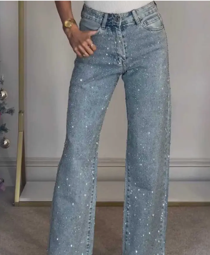 The Sparkle Straight Jeans