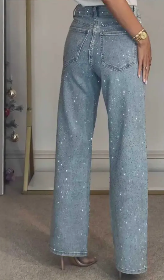 The Sparkle Straight Jeans