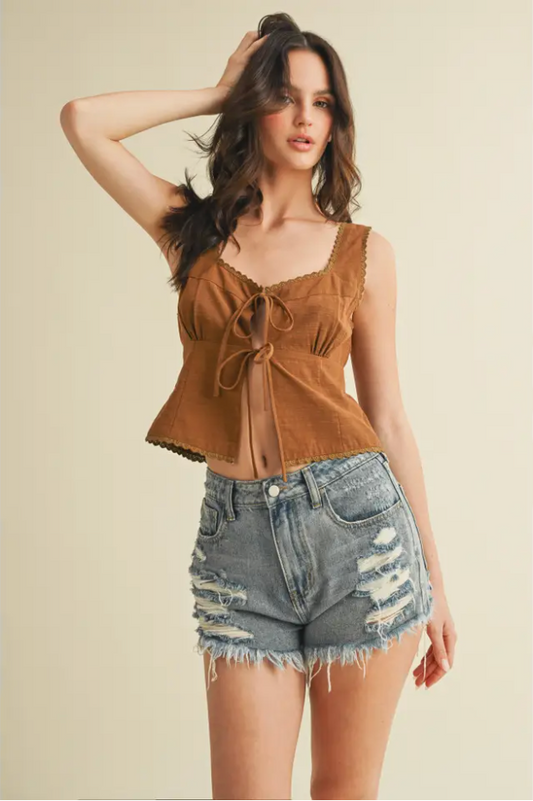 The Longhorn Tie Top
