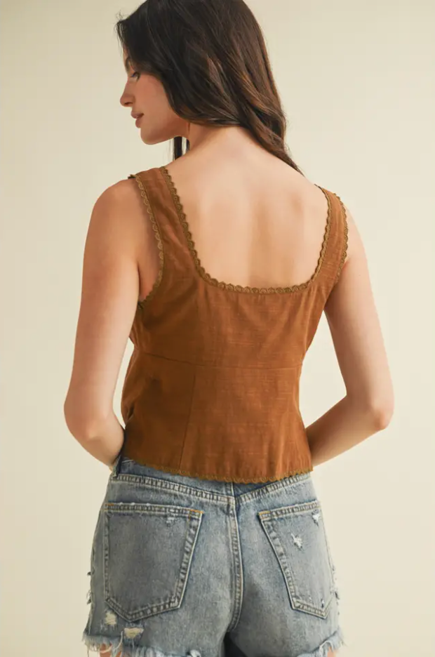 The Longhorn Tie Top