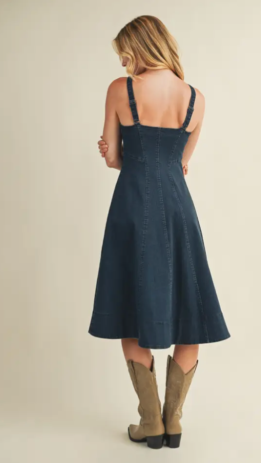 The Corset Denim Dress