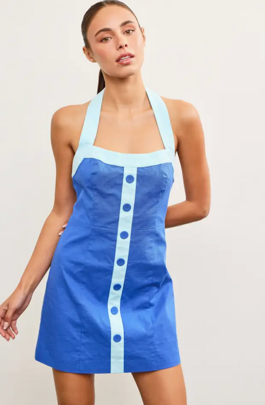 The Button Halter Dress