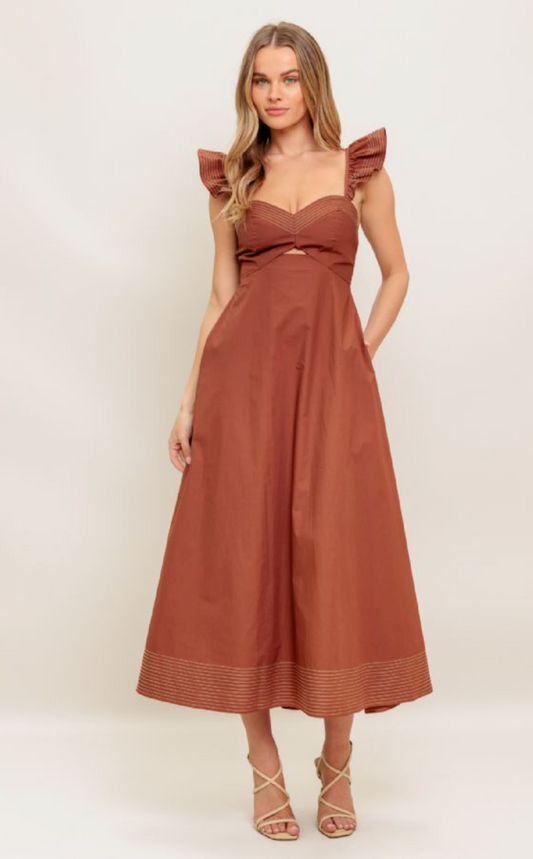 Call Me Cognac Dress