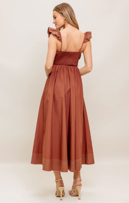 Call Me Cognac Dress